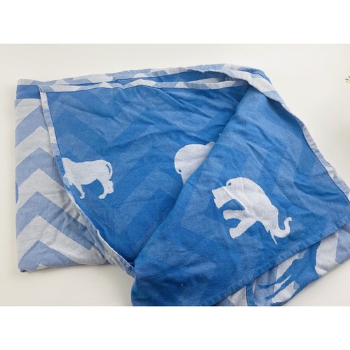 Natibaby Marsupio Fasciatoio Animali Blu Elefante Leone Giraffa Cotone Bambù - Foto 3 di 12