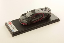 Looksmart LS490E 1/43 Bugatti Chiron Sport with Open Wing Grey Carbon Model Car
