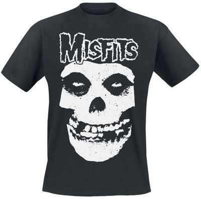 Misfits T-Shirt Herren White Logo schwarz