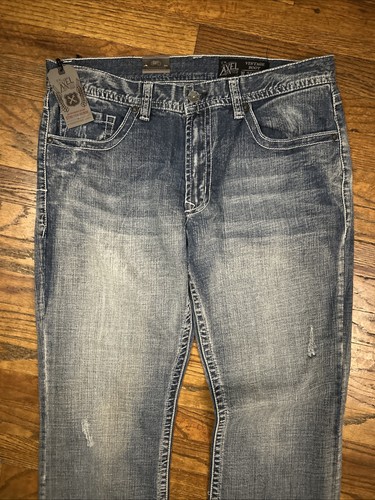 T.K. Axel Jeans Mens Sz 36x34 Blue Denim Wolcott Vintage Boot New - Picture 8 of 11