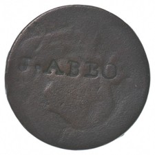 Gros compteur centimes buste drapé 1806 estampillé "J.Abbo" a8660