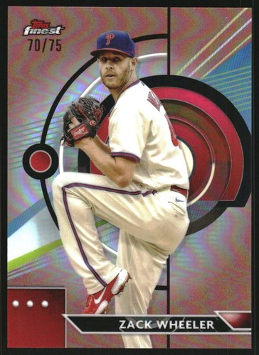 2023 Finest Rose Gold Refractors #35 Zack Wheeler /75