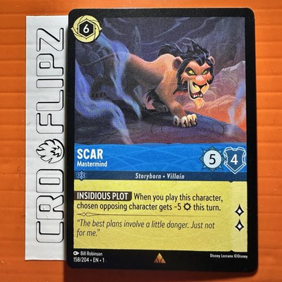 SCAR Mastermind NM-MINT Disney Lorcana TCG non holo 158/204 EN1