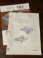 Ampex Audio 900 Series Tape Recorder Deck Maintenance Procedure Handbook OEM 960