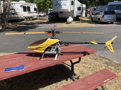 R/C Heli Thunder Tiger OS Max LX .61 Engine GY401 Gyro 1500mm Spektrum AR800