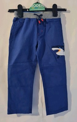 Mini Boden Jungen blau Applikation Schlupfhose ALTER 3 JAHRE BRANDNEU G6