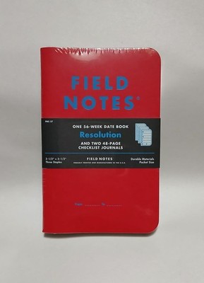 New/Sealed Field Notes Winter 2017 Checklist and Date Books -- RESOLUTION