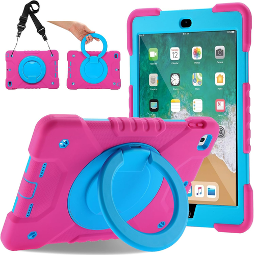 Case Kids Case Compatible with Ipad 9.7 2018/2017/Ipad Air 2/1/Pro 9.7,[Pc+Silic - 第 8/12 張圖片