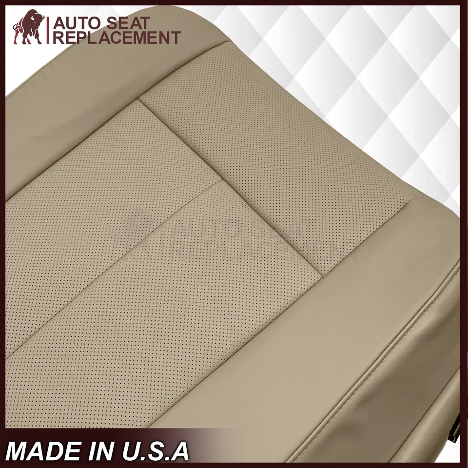 2007-2014 para Ford Expedition Driver o Passenger Syn. Funda de asiento de cuero tostado Foto 4 de 4