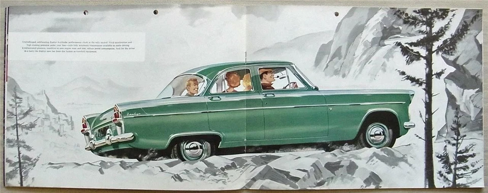 FORD ZEPHYR Inc CONVERTIBLE Car Sales Brochure 1961 #J006617/5.61 - Image 4 of 4