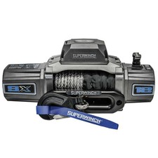 Superwinch Sx12sr 12000lb 12v Dc Winch With Synthetic Rope Graphite - 1712201