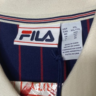 Fila Vintage Bjorn Borg BB1 Polo Tennis Shirt - 100% Cotton - Navy