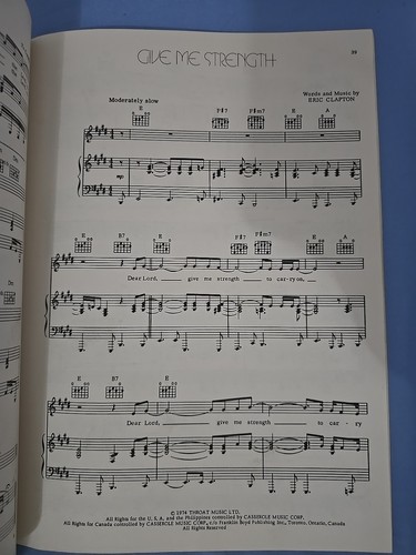 Eric Clapton There's One In Every Crowd/461 Ocean Boulevard Sheet Music Songbook - Picture 7 of 8