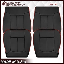 2011 2012 2013 2014 For Ford F150 Front Leather Replacement Seat Cover In Black