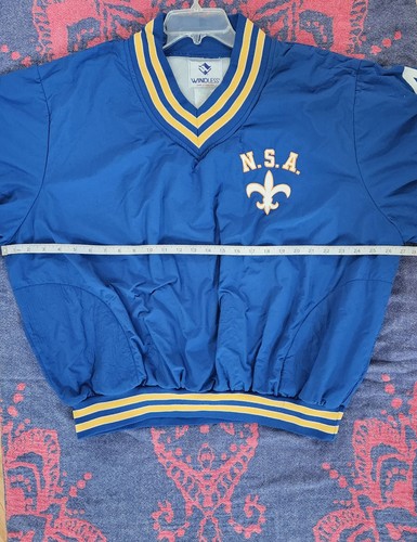 Vintage 90s Nansemond-Suffolk Academy HS Saints Pullover Windbreaker Mens 2XL - Picture 9 of 20