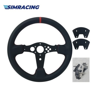 Simplayer 13'' Racing Steering Wheel Replacement for Thrustmaster T300RS GT