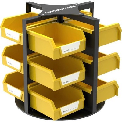 Rotating Storage Bins Tool Organizer Hardware Crafts Small Parts Nuts & Bolts