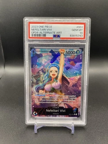 Nefeltari Vivi (001) (Alternate Art) OP04-001 Kingdoms of Intrigue PSA 10