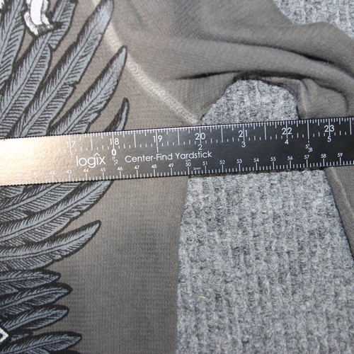 Affliction T Shirt Mens M Gray Long Sleeve Thermal Grunge Skater Cross Angel - Picture 6 of 7