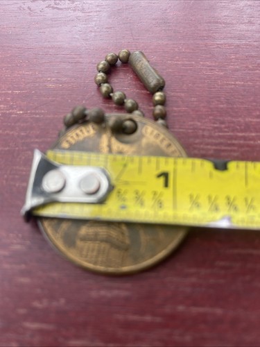 Souvenir Key Chain, EMPIRE STATE BUILDING NEW YORK-Statue of Liberty,1940s-50s - Bild 4 von 4