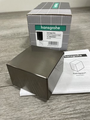Hansgrohe 26455341 FixFit 1/2'' Connection Wall Supply Elbow-Brushed Black Chrome