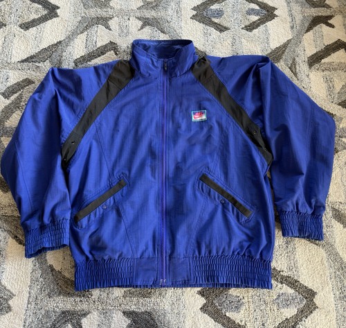Vintage 90s Nike Challenge Court Tennis Jacket Andre Agassi Windbreaker Size M - 第 11/24 張圖片