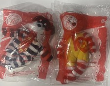 2004 Ty Beanie Baby McDonalds Bears Hamburglar  Ronald McDonald New Sealed