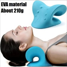Neck Shoulder Stretcher Relaxer Cervical Chiropractic Traction Device Pillow US