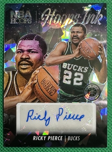 2023-24 Panini Hoops Premium Stock Hoops Ink Ice Prizm Ricky Pierce Auto Bucks