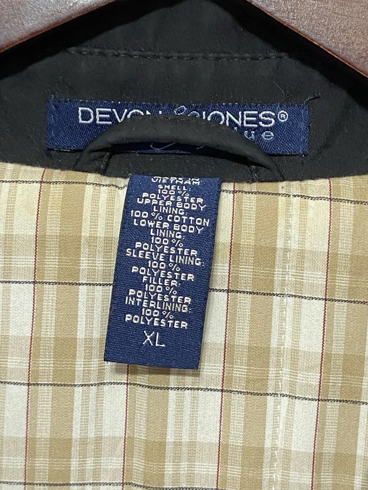 Devon and Jones Harley Davison Mens XL Black Windbreaker Jacket - Image 4 of 4