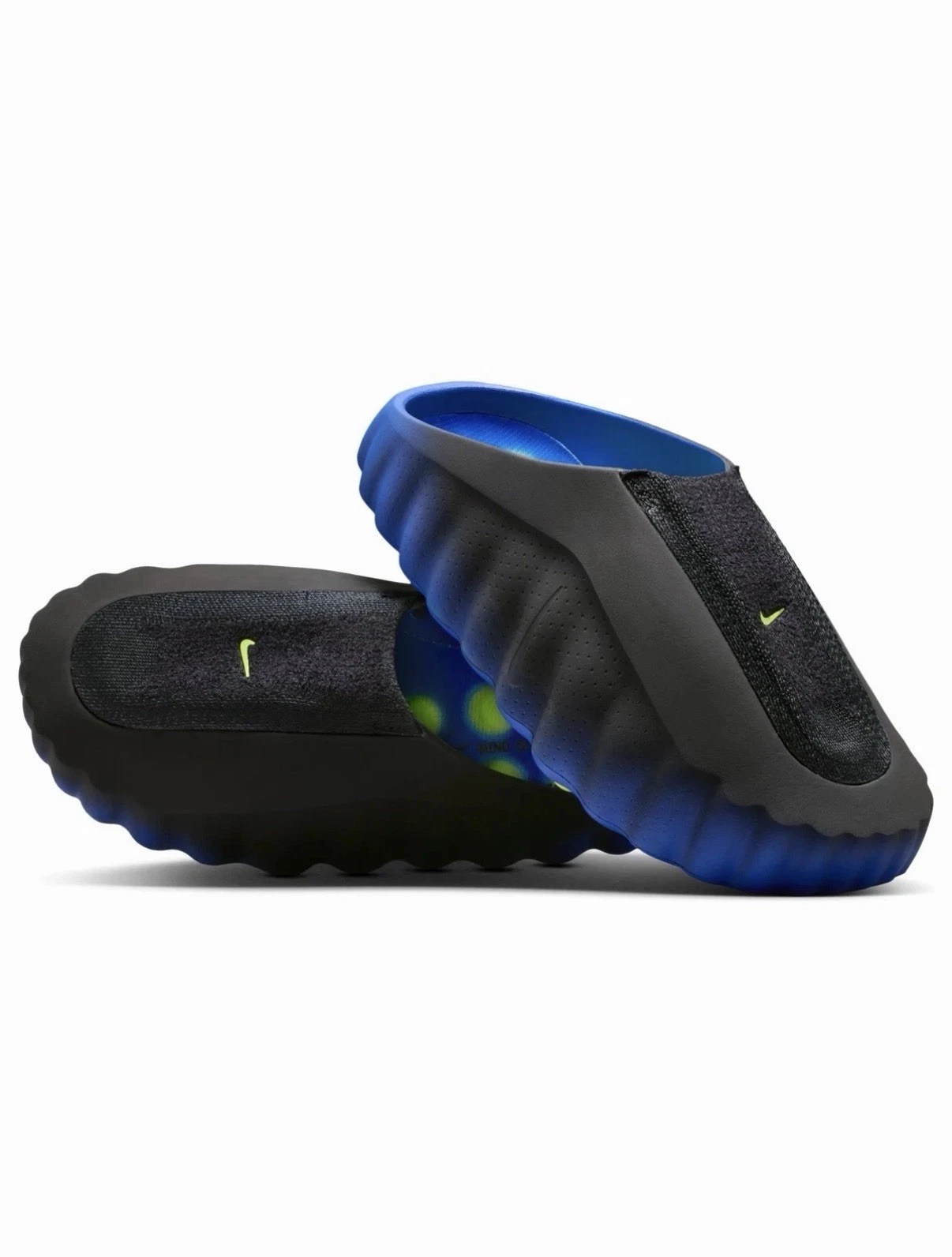 Size 9M/10.5W - Nike Mind 001 Flyknit Slide Hyper Royal Black IR2175-400
Opens in a new window or ta