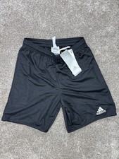 Image of Adidas Aeroready Shorts Black Athletic Boys 11-12 Y Quick Dry NWT Sports Active