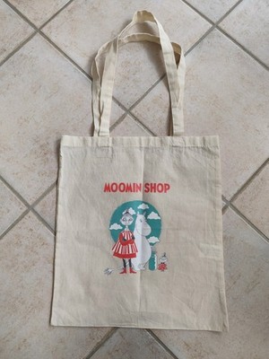 Moomin Shop Stoffbeutel 100% Baumwolle   rot/türkis/weiß   42 cm   selten