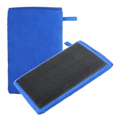 Giantree Clay Mitt - Auto Detailing Microfiber Clay Bar, Medium Grade, Blue 
