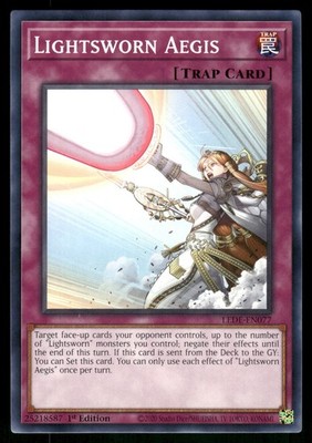 Yugioh Lightsworn Aegis LEDE-EN077 Common 1st Edition NM