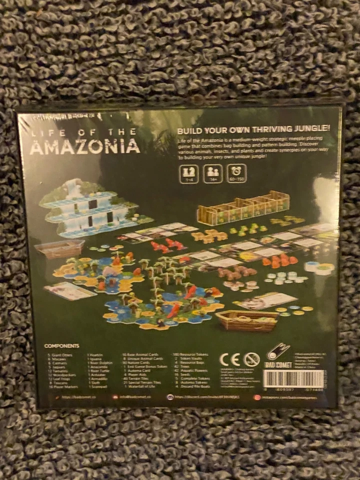 Life of the Amazonia Boardgame (Bad Comet, 2023, New) 1-4 players Ages 14+ - Image 2 of 2