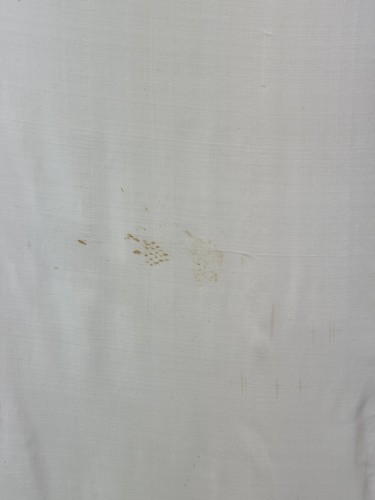 Antique 1920s Large Floral Embroidered Silk Piano Shawl cream & Fringe As Is - Picture 6 of 16