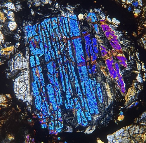 Meteorite NWA 16457 - LL3 Chondrite Chondrules WONDER ! Thin Section - Picture 2 of 14