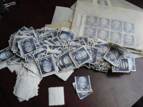 Large Lot of Vintage US 6 Cent Stamps #1393 Eisenhower - 第 1/1 張圖片