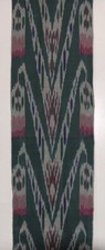 11 Yard HAND MADE UZBEK Natural 100 COTTON IKAT FABRIC 8943