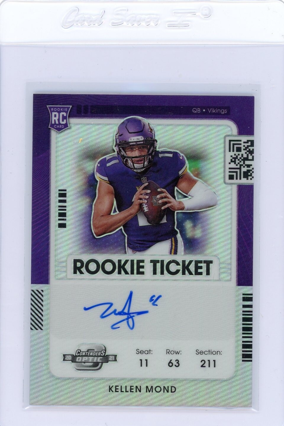 2021 Panini Contenders #122 Kellen Mond Rookie Ticket Auto