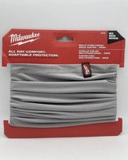Milwaukee 423G Multi-Functional Neck Gaiter, Gray, New w Tags