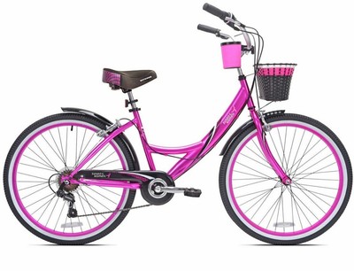 pink electric bike womens