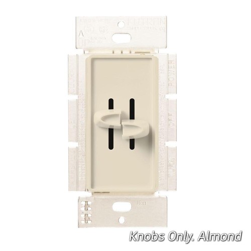 LUTRON Skylark DUAL SPLIT DIMMER Replacement Slider HALF KNOBS Fan Light 1 Pair - Picture 8 of 11