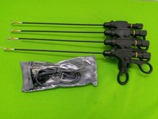 4Pcs Set Bipolar Fenestrated Forceps 5mmx330mm Laparoscopic Surgical Instruments
