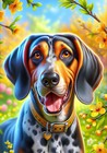 Bluetick Coonhound Springtime Ii Flag