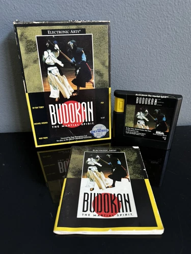 Vintage Sega Genesis BUDOKAN Video Game The Martial Spirit 1990 - Complete CIB
