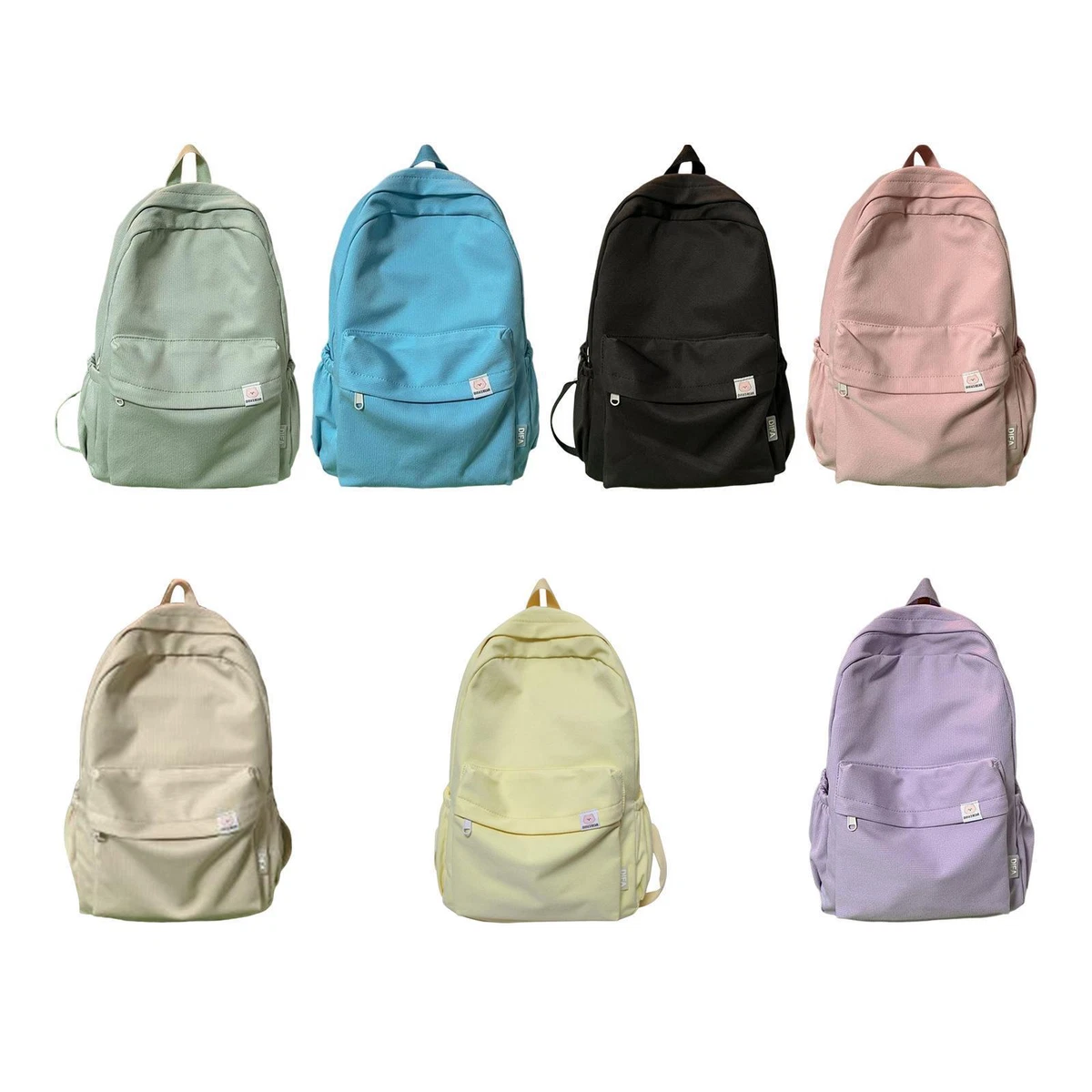 Sac À Dos Minimaliste De Grande Capacité En Couleur Unie Pour