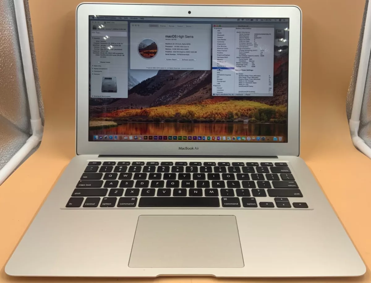 Apple MacBook 13&#034; 1.6GHz Core i5 128GB SSD 8GB RAM 2015 A1466 High Sierra eBay