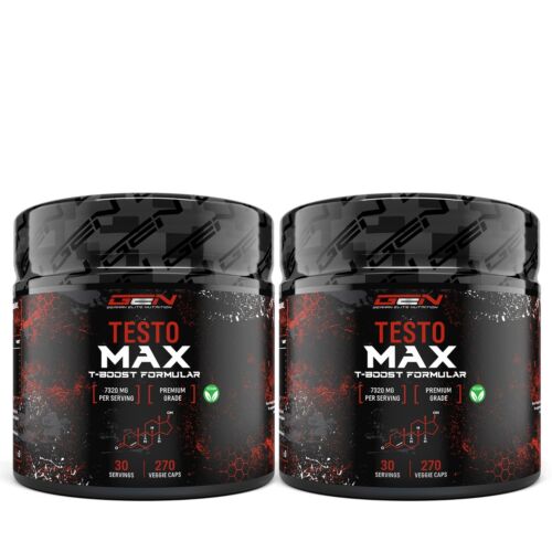 TESTO MAX = 2x 270 kapsułek Ultra High Dosed - Xtreme - Booster testosteronu PCT  - Zdjęcie 1 z 10